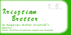 krisztian bretter business card